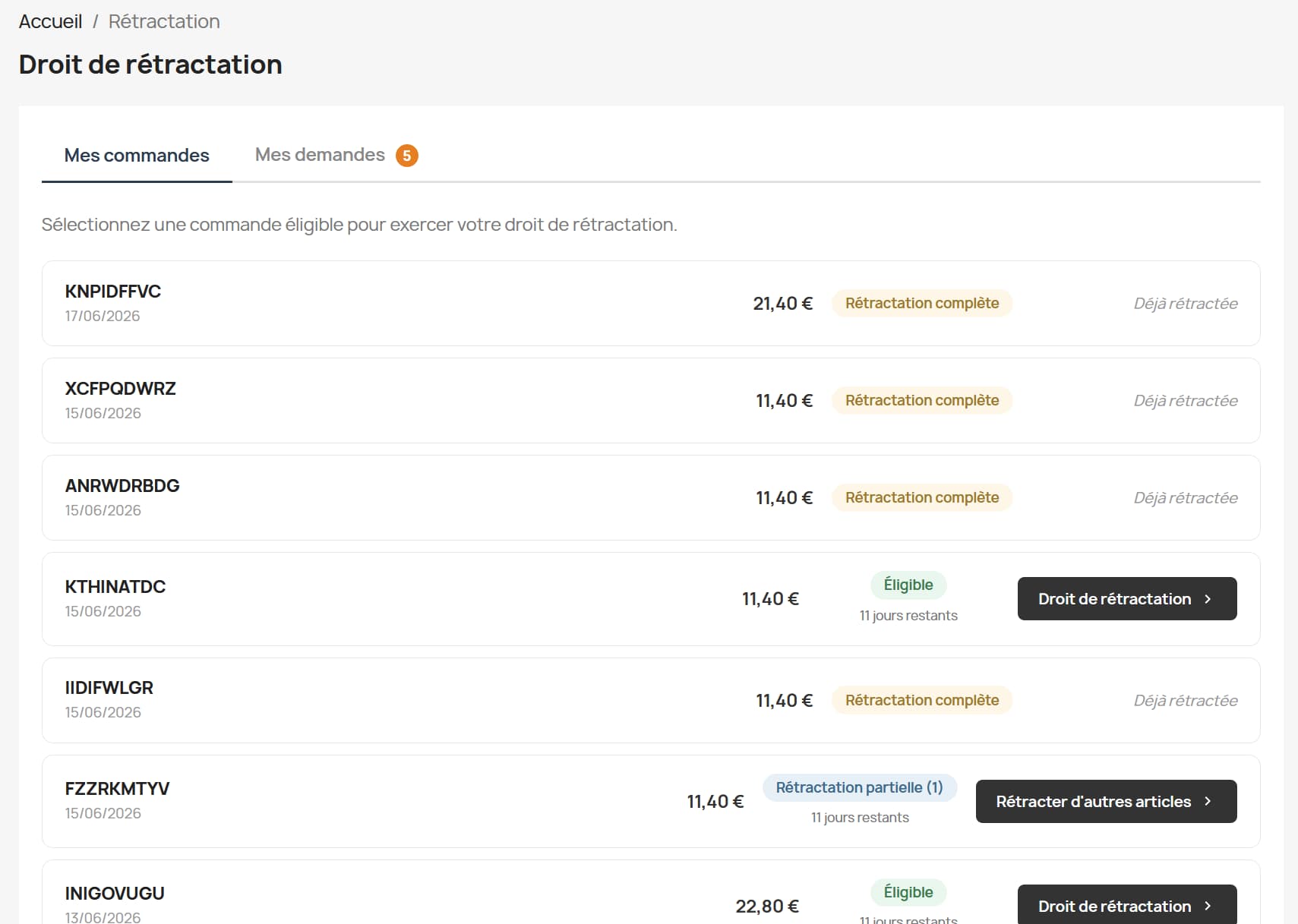 Module PrestaShop Droit de rétractation en ligne – Conforme obligation 19 juin 2026 – Image 7
