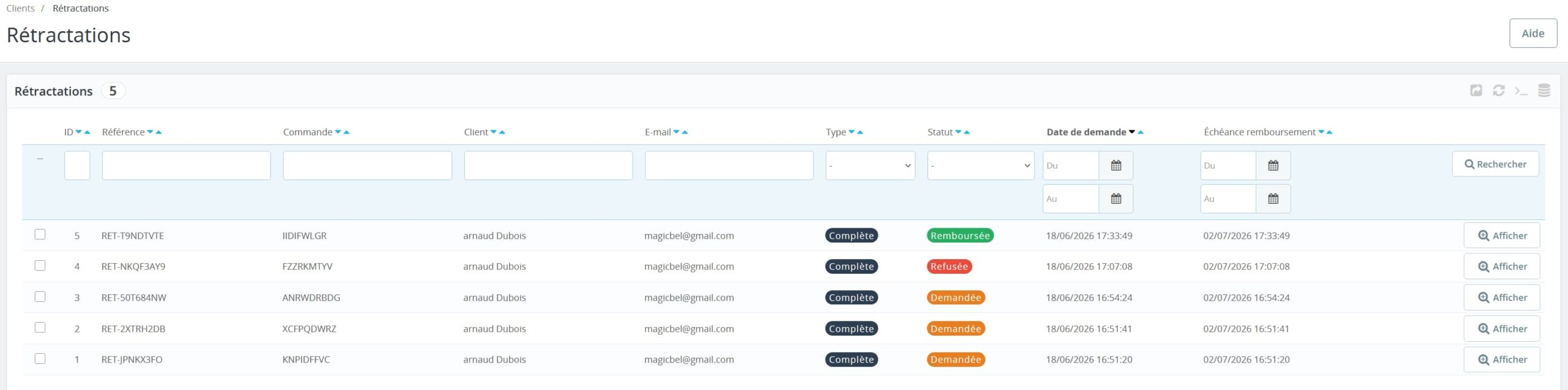 Module PrestaShop Droit de rétractation en ligne – Conforme obligation 19 juin 2026 – Image 4